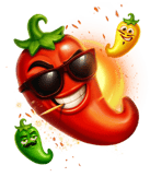 Game Promotion I 3 Burning Peppers: Hold & Win by Clawbuster